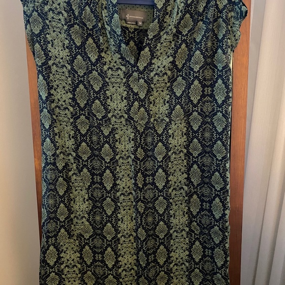 Anthropologie Snake Print Shift Dress - Picture 4 of 6